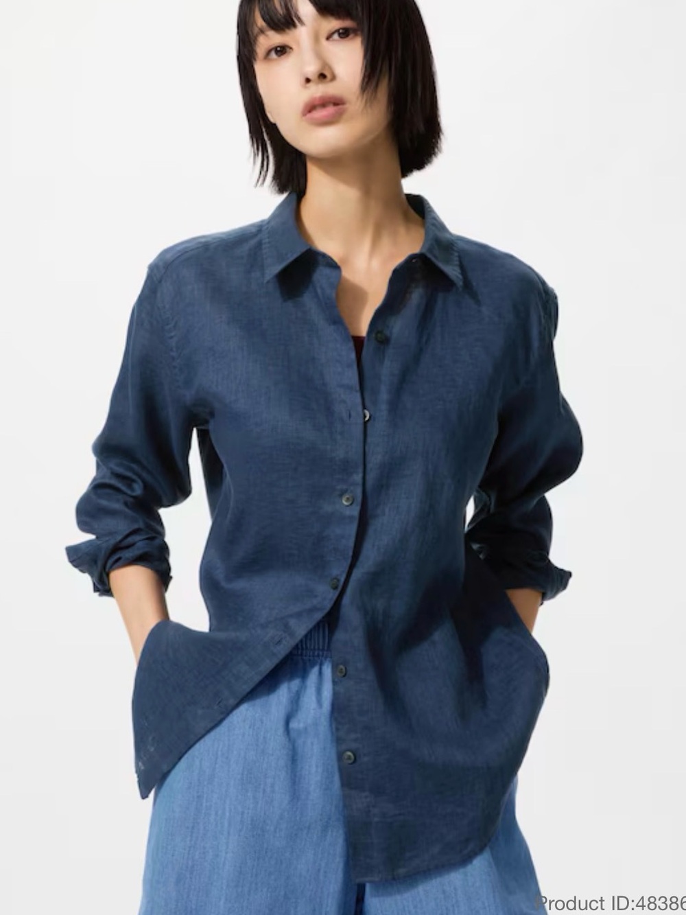 Uniqlo linen shirt XS